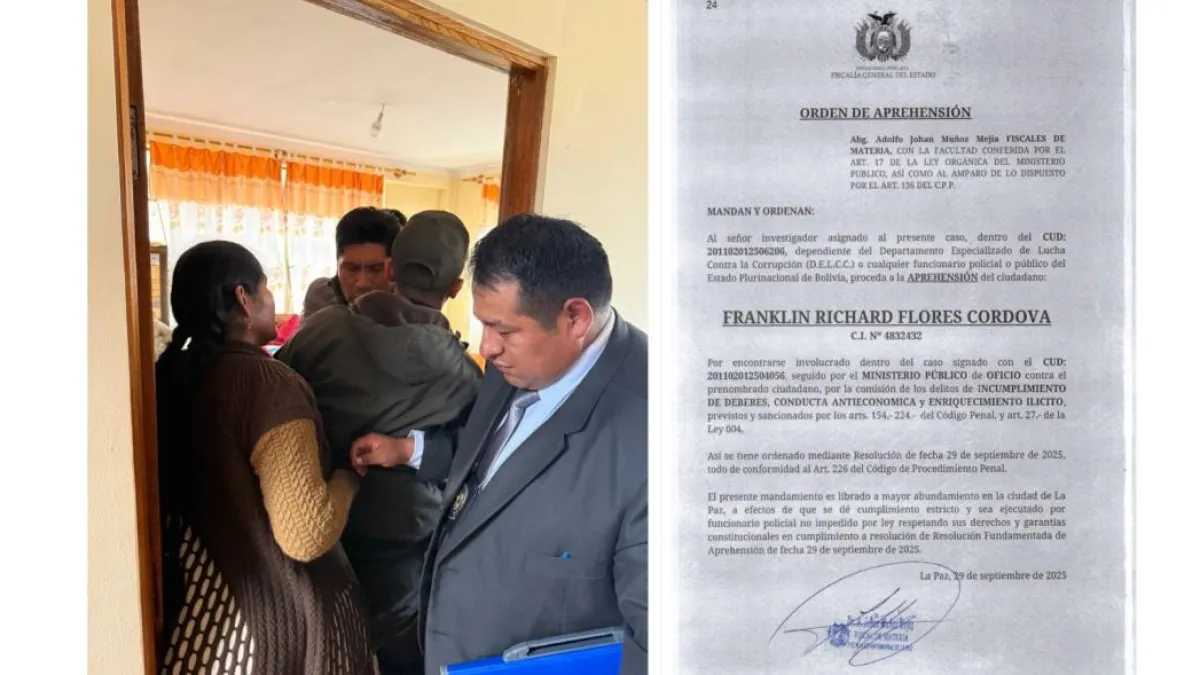 Aprehenden a exgerente de Emapa, Franklin Flores, por presunto enriquecimiento ilícito
