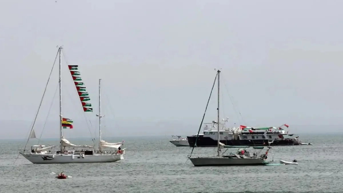 Flotilla internacional desafía el bloqueo a Gaza bajo vigilancia armada de Israel