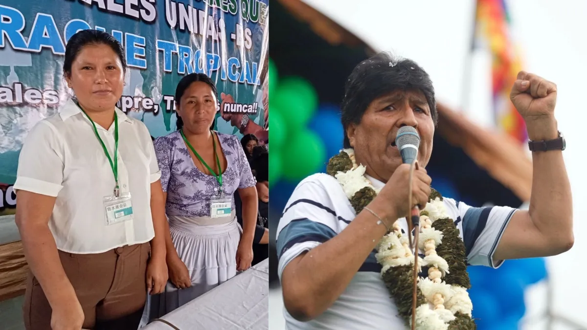 FECAMCU en Shinahota reitera protección a Evo Morales y expulsa a traidores.