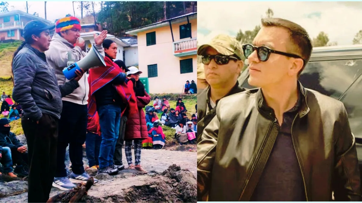 CONAIE  denuncian provocación oficial tras supuesto ataque a caravana de Noboa