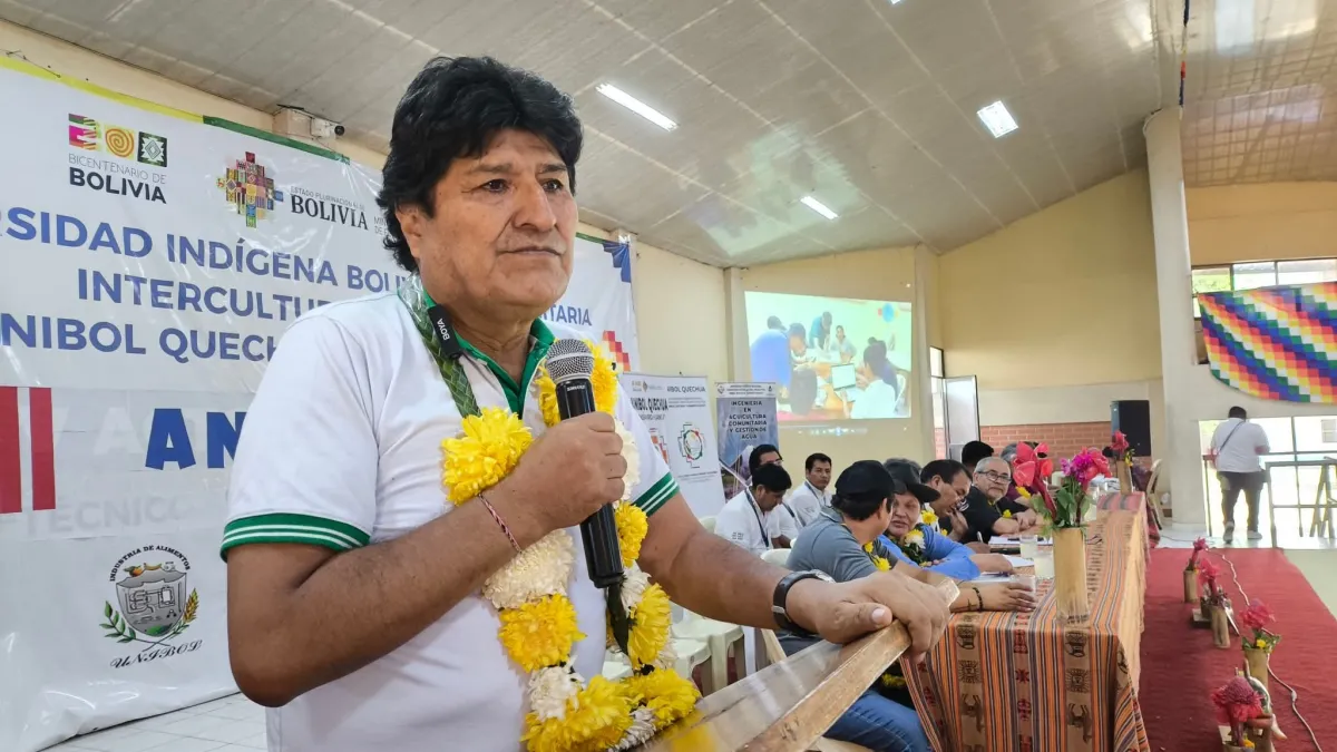 Evo Morales cuestiona la presencia de veedores de la Unión Europea y los acusa de avalar una elección “sin participación del pueblo”
