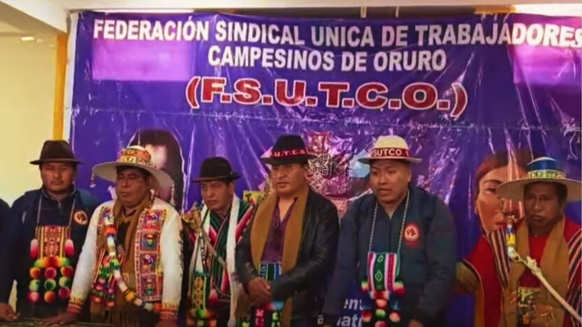 Autoridades provinciales de Oruro recuperan sede de la FSUTCO y convocan Congreso Departamental