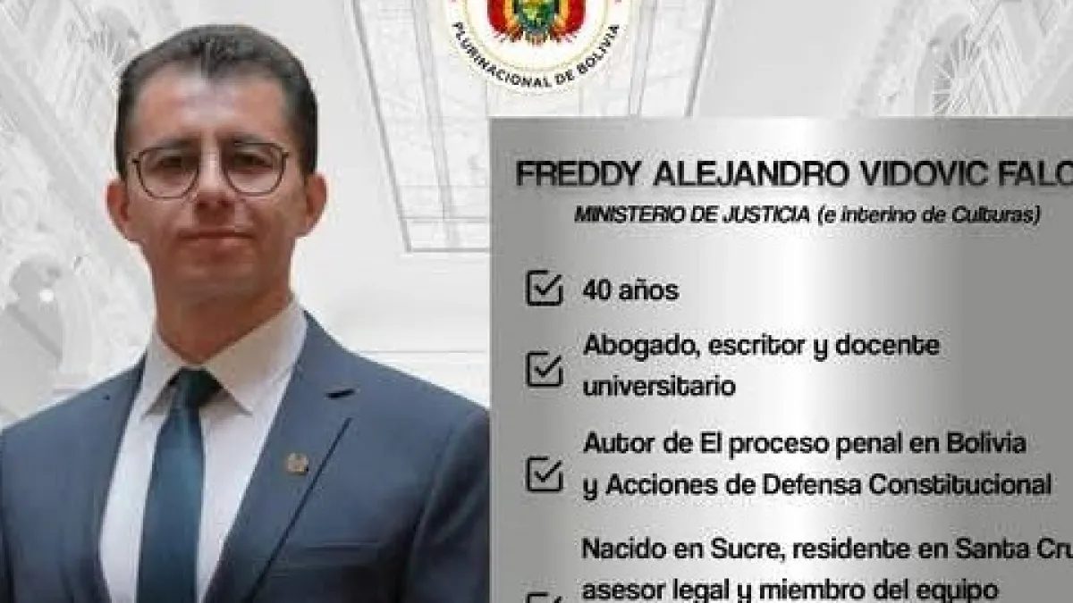 Ministro de Justicia de Rodrigo Paz fue sentenciado por cohecho, acusado de sobornos en caso Belaunde.