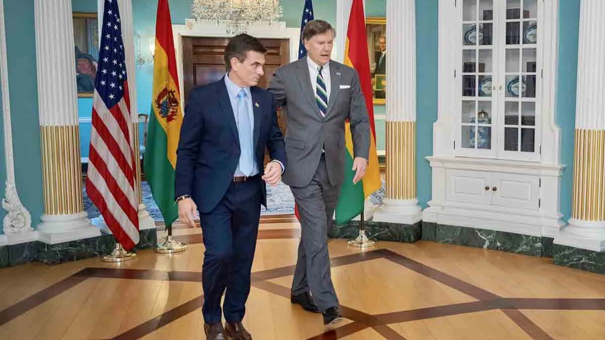 Subsecretario Landau anuncia retorno de embajadores entre EE.UU. y Rodrigo Paz se somete al imperio