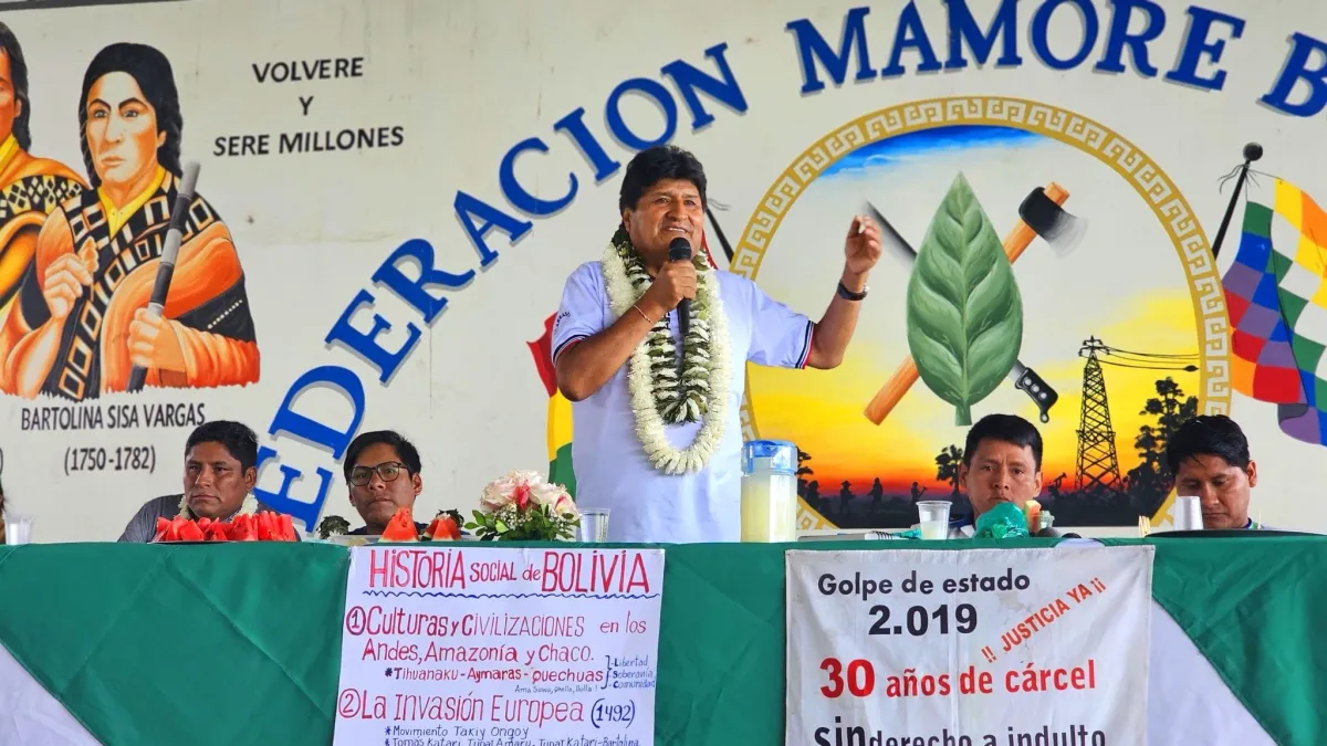 Morales llama a respetar la soberanía y repudia el intervencionismo estadounidense
