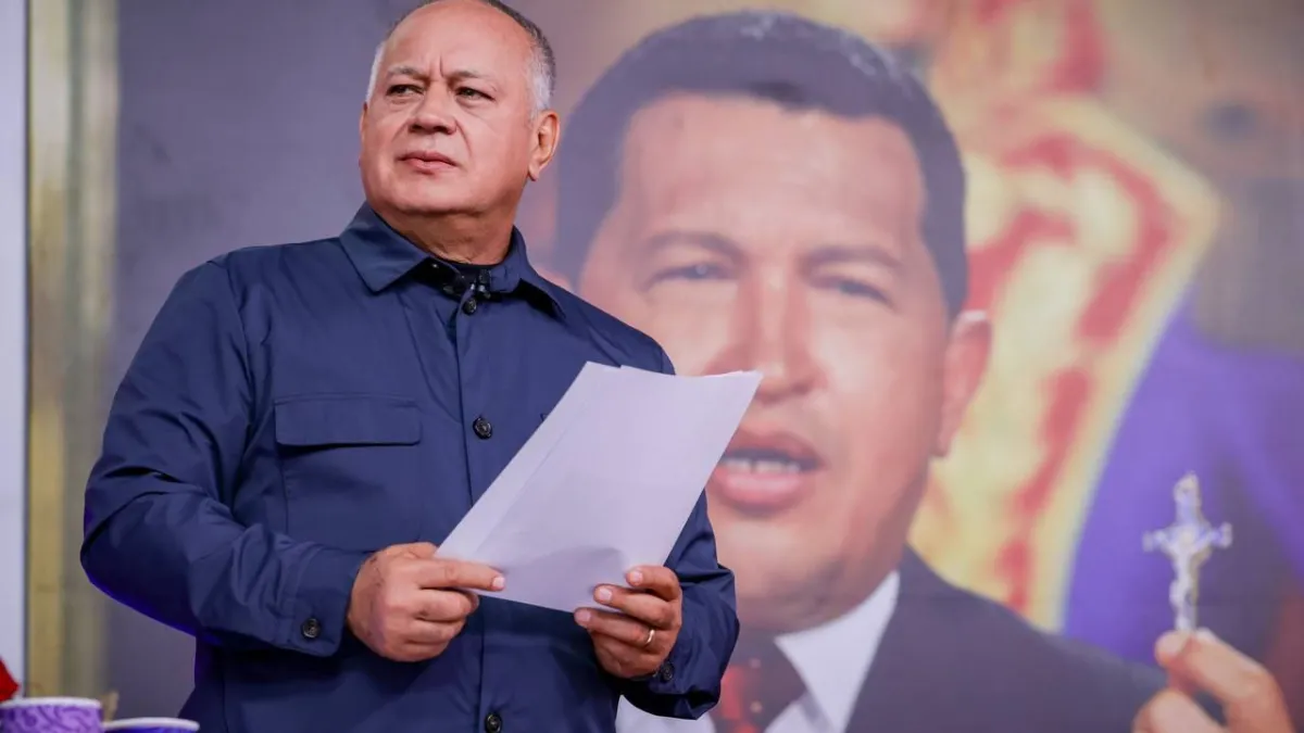 Diosdado Cabello acusa a la CIA de operar redes de narcotráfico para desestabilizar a Venezuela