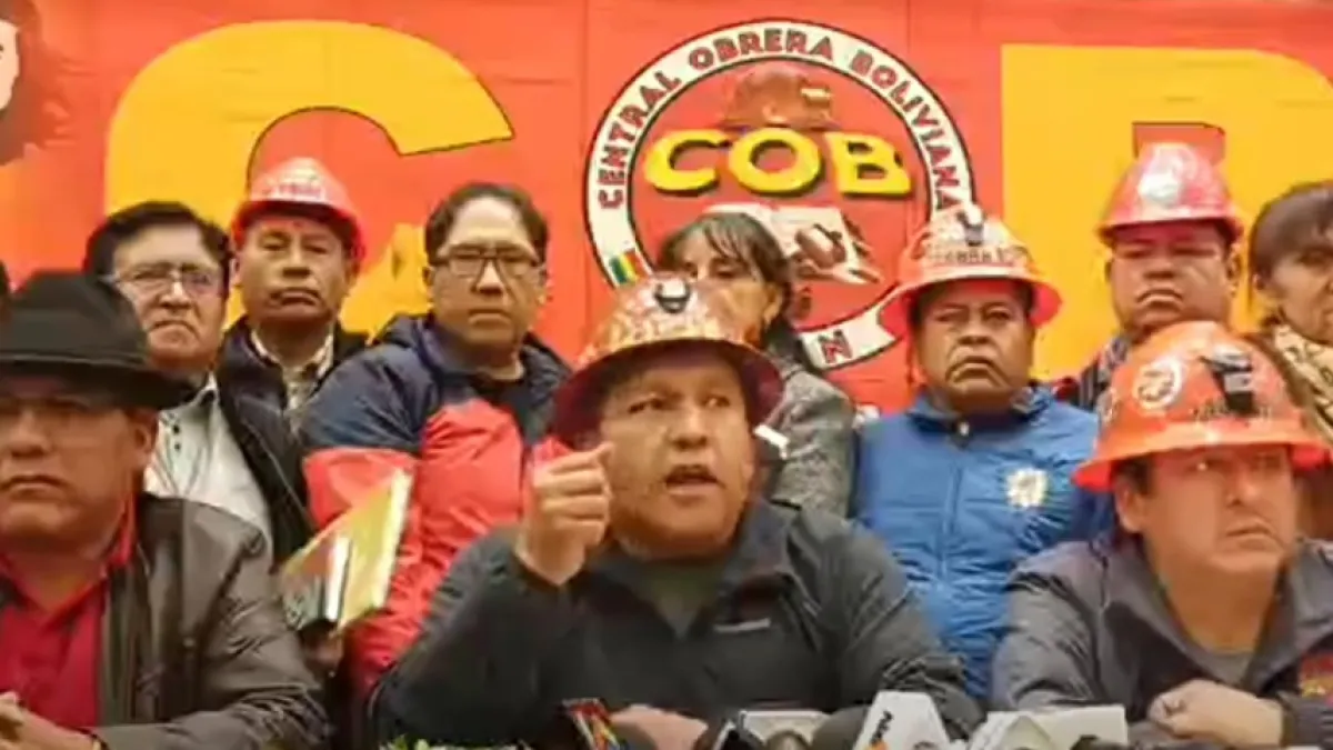 COB interpreta subnacionales como repudio masivo al Gobierno central