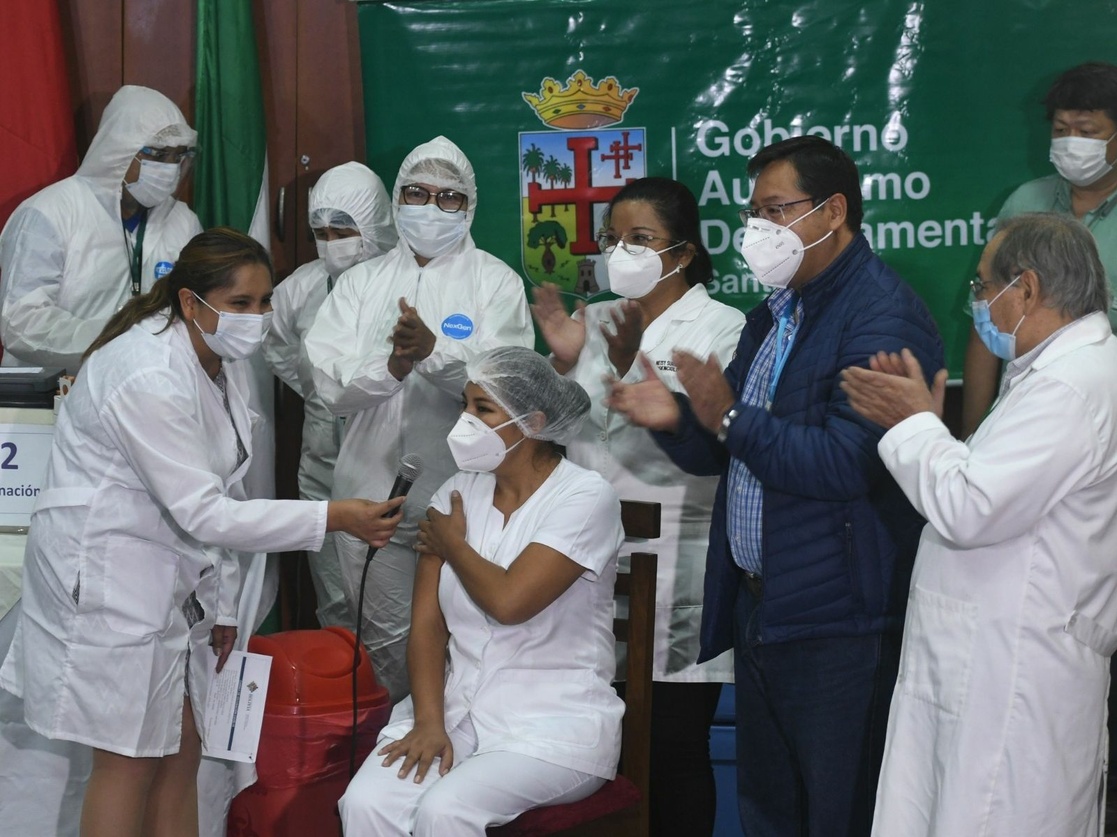 Presidente Arce resalta contribución de los profesionales en Enfermería  para luchar contra la pandemia